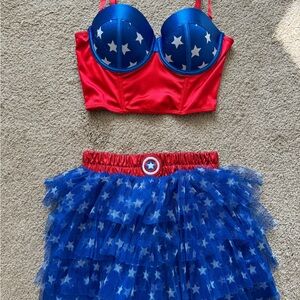 Women’s Captain America Halloween Costume